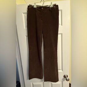 Dolce & Gabbana Women's Velvet Brown Pants Size 32 Euro / S-M US